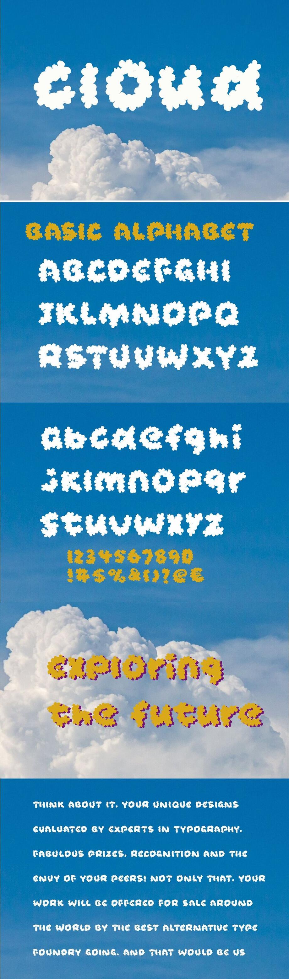 XC Cloud字体海报长图
