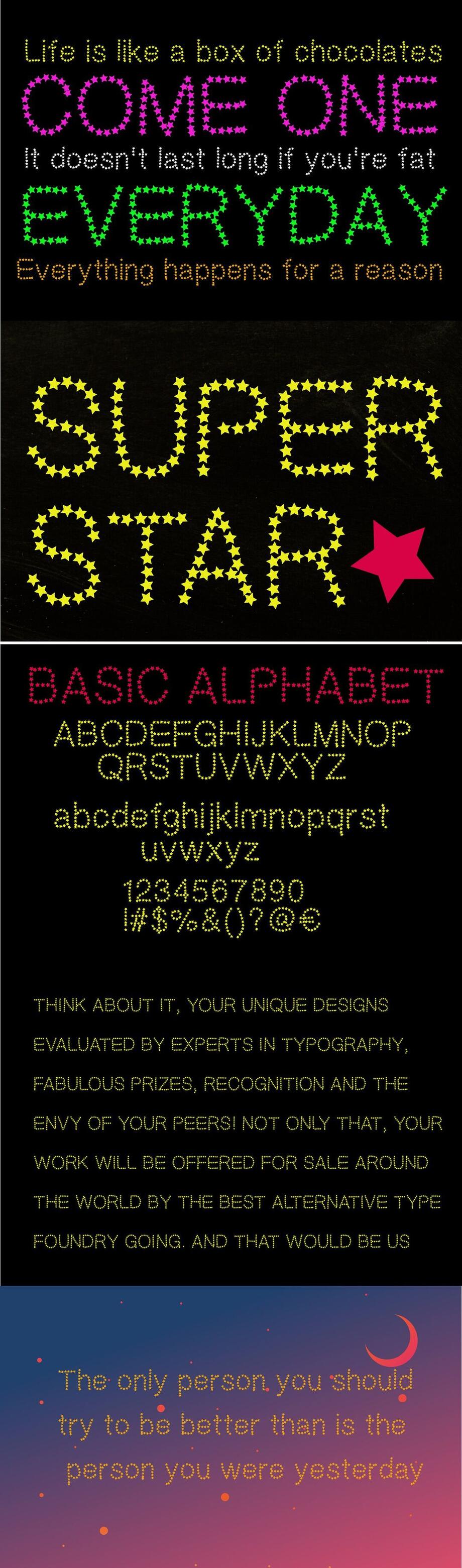 XC Star字体海报长图